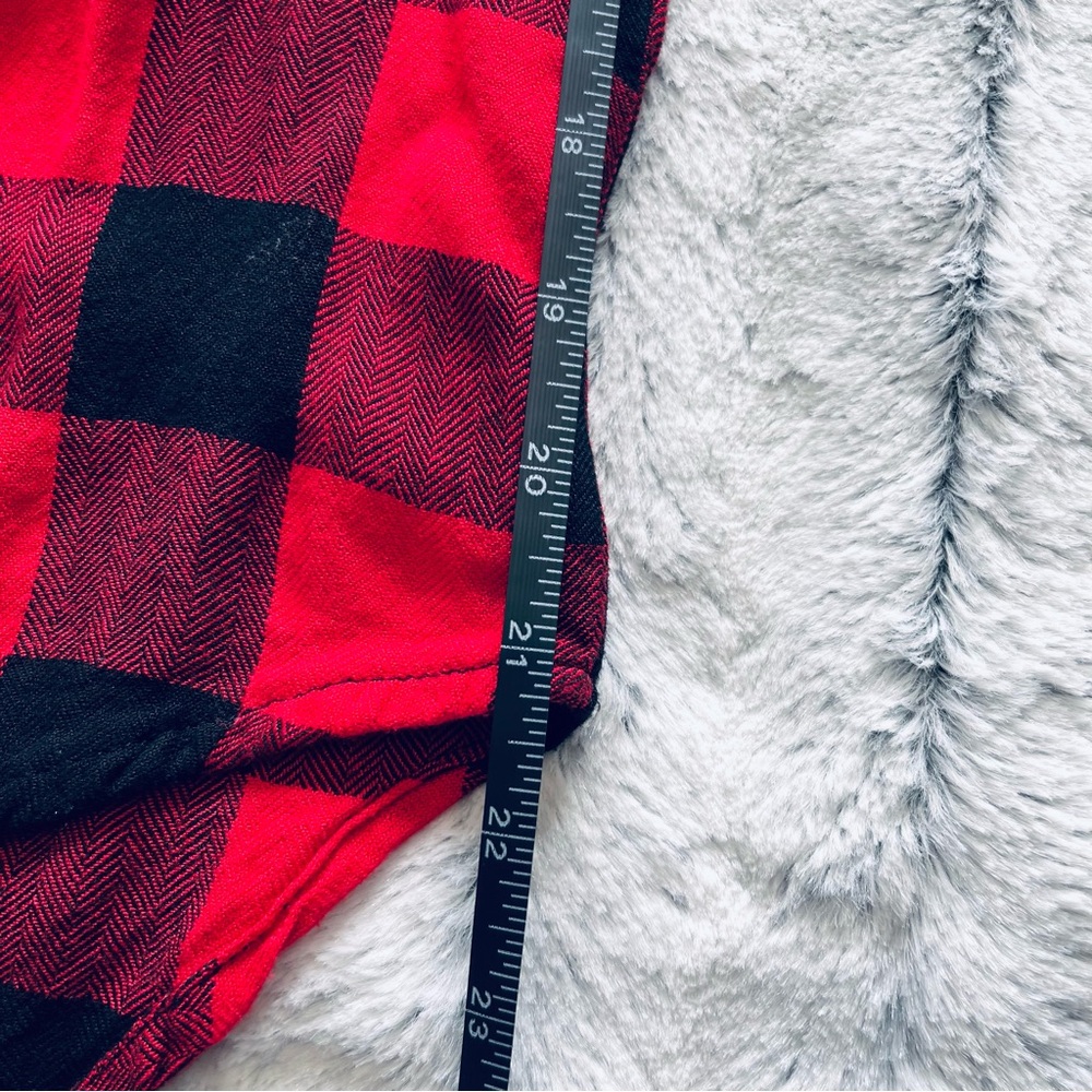 Red plaid button down - Picture 7 of 8